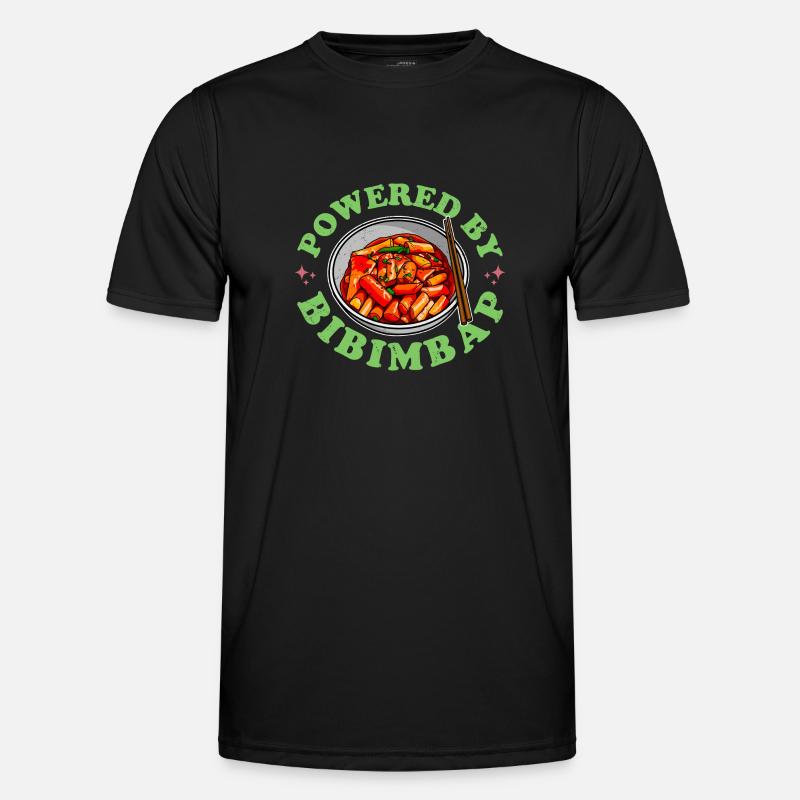 Bibimbap Kimchi Cuisine Coréenne Plat Ramen T-shirt sport Homme