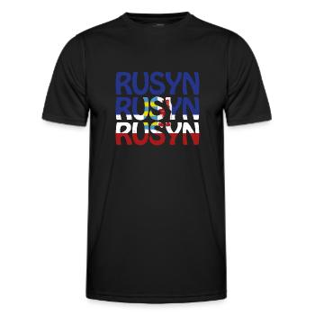 Karpaten Rusyn Rusnak Ethnische Gruppr Rus - Männer Funktions-T-Shirt - Schwarz - Vorne - AI Model Male 178 dark (178cm)