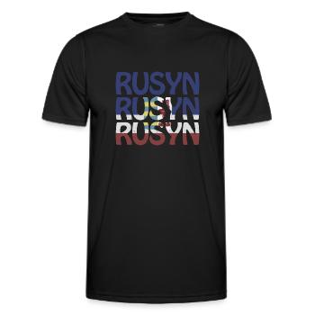 Karpaten Rusyn Rusnak Ethnische Gruppr Rus - Männer Funktions-T-Shirt - Schwarz - Vorne - AI Model Male 178 dark (178cm)