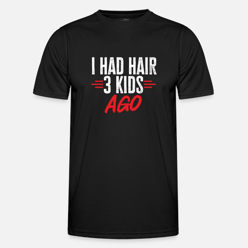Glatze Kahlköpfigkeit Bart Glatzkopf - Männer Funktions-T-Shirt - Schwarz