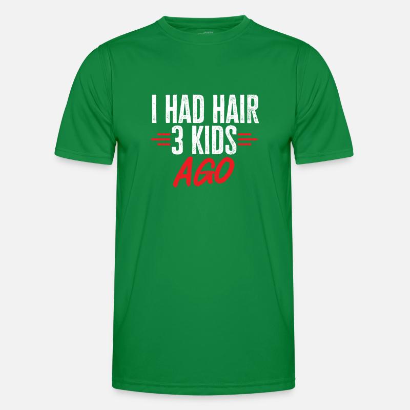 Glatze Kahlköpfigkeit Bart Glatzkopf Männer Funktions-T-Shirt