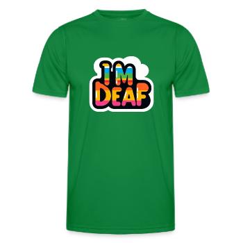 Je suis sourd 39 - T-shirt sport Homme - vert - Devant - AI Model Male 178 dark (178cm)