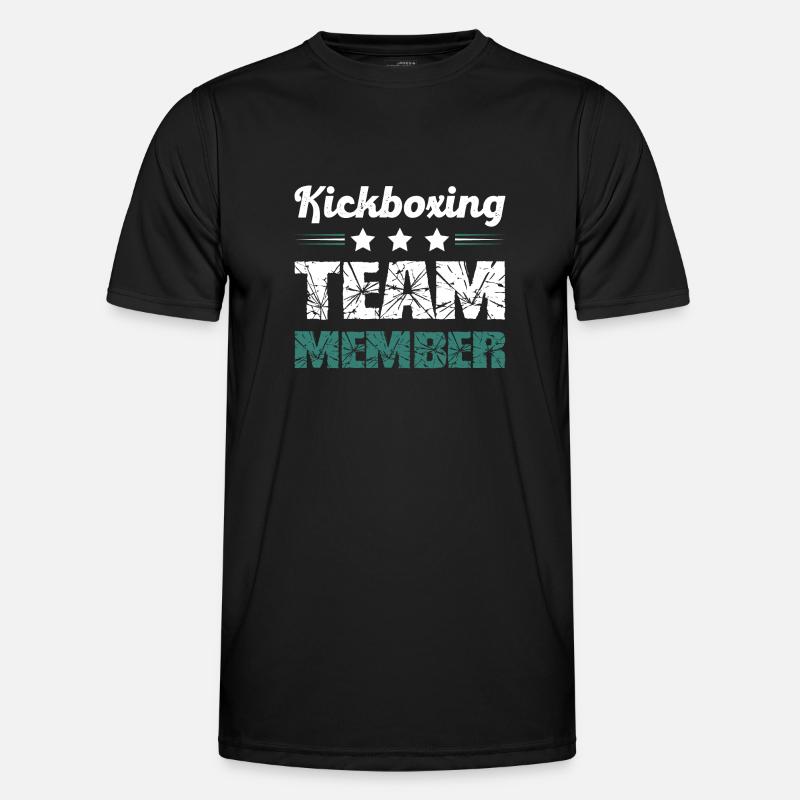 Kickboxing Team - Männer Funktions-T-Shirt - Schwarz