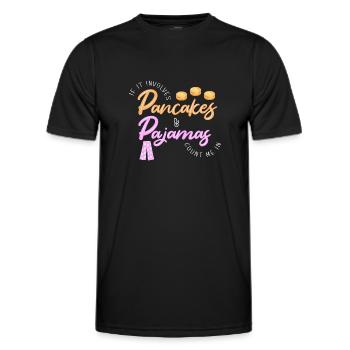 Pfannkuchen - Männer Funktions-T-Shirt - Schwarz - Vorne - AI Model Male 178 dark (178cm)