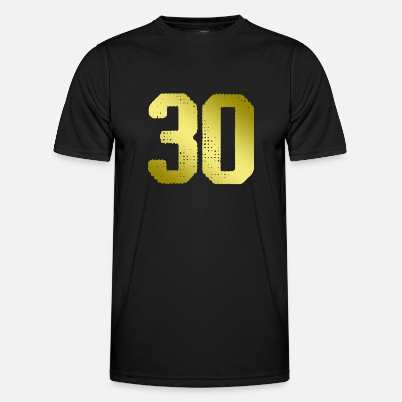 30 Number jersey - Men's Functional T-Shirt - black