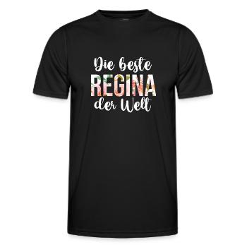 Vorname Regina - Männer Funktions-T-Shirt - Schwarz - Vorne - AI Model Male 178 dark (178cm)
