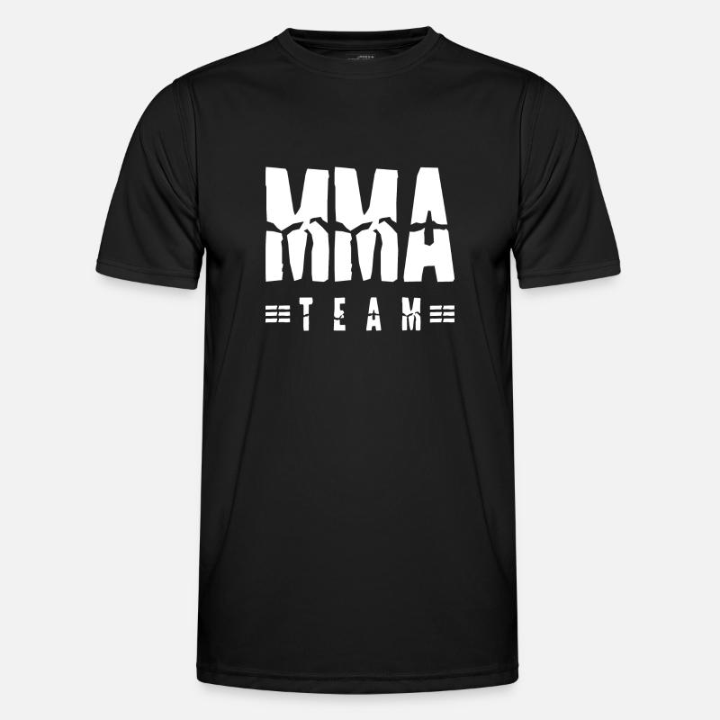 Mma Team - Männer Funktions-T-Shirt - Schwarz