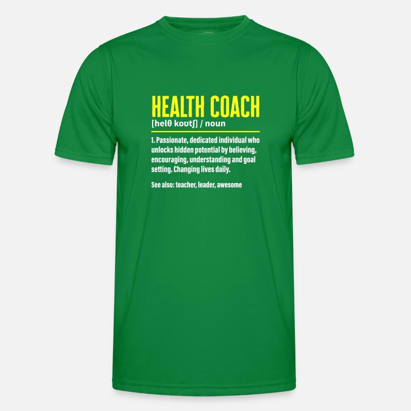 Gesundheitscoach Ernährungsberater Life Coach Männer Funktions-T-Shirt