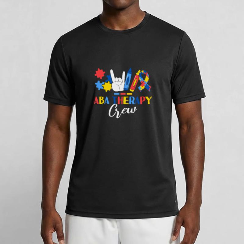 ABA Therapy Crew Applied Behavior Analysis Therapy Men's Functional T-Shirt