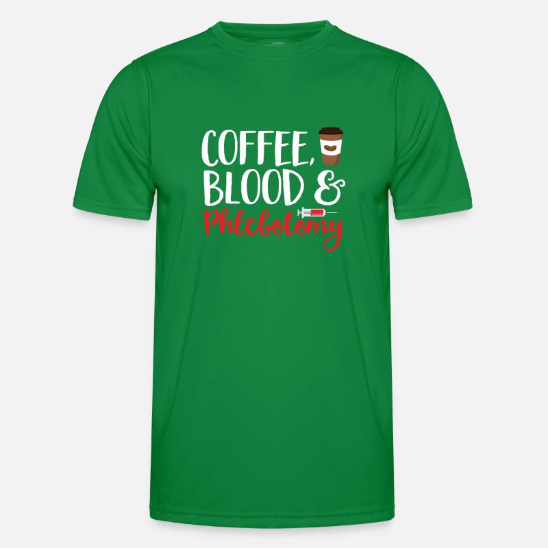 Phlebotomie Blutabnahme Blut Krankenschwester Männer Funktions-T-Shirt