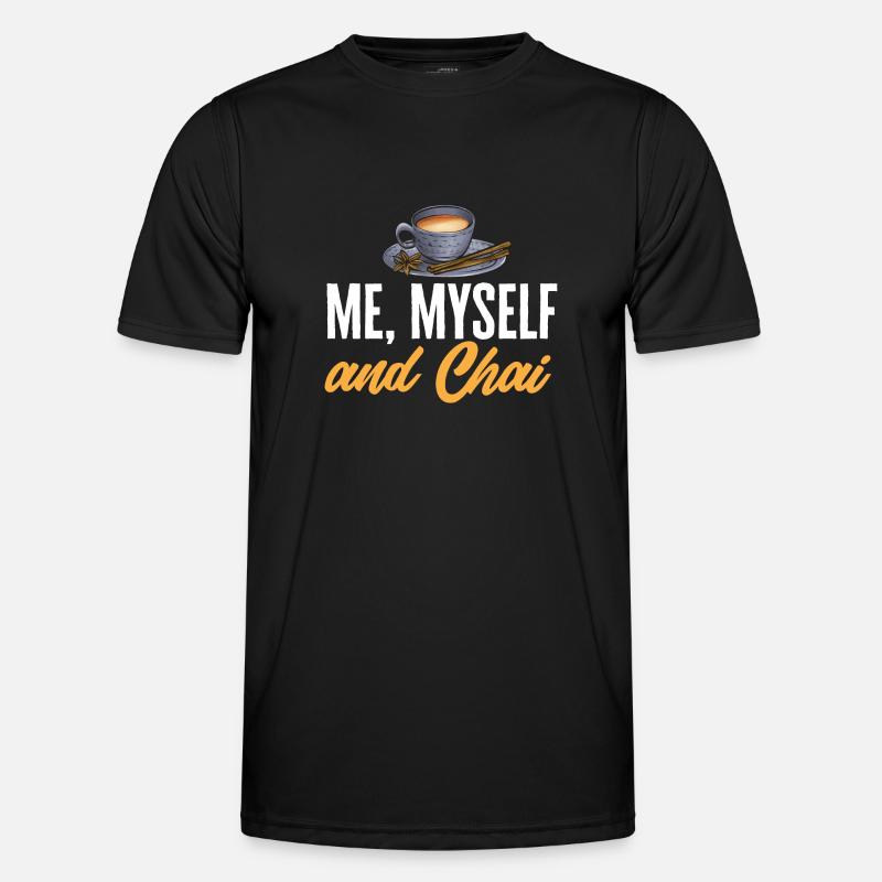 Chai Tea Masala Chai - Men's Functional T-Shirt - black