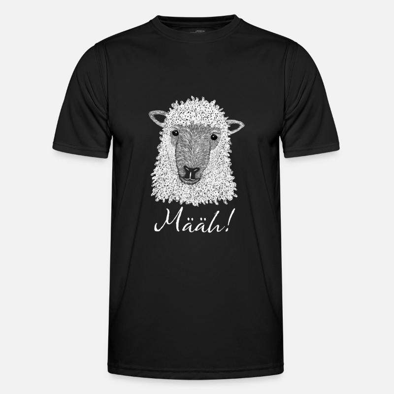 Schaf määh - Männer Funktions-T-Shirt - Schwarz