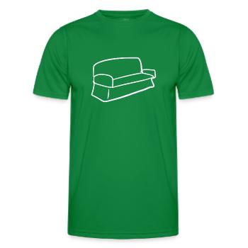 Sofa Symbol Wohnzimmer Möbel - Männer Funktions-T-Shirt - Kelly Green - Vorne - AI Model Male 178 dark (178cm)