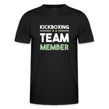 Kickboxing Team - Männer Funktions-T-Shirt - Schwarz - Vorne - AI Model Male 178 dark (178cm)