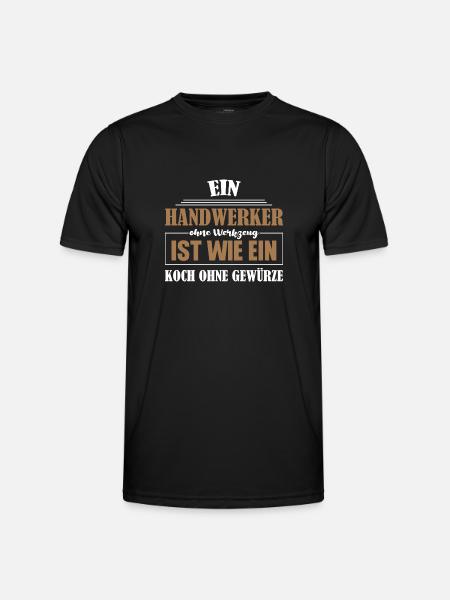 Handwerker Beruf Handwerker Geschenk - Männer Funktions-T-Shirt - Schwarz