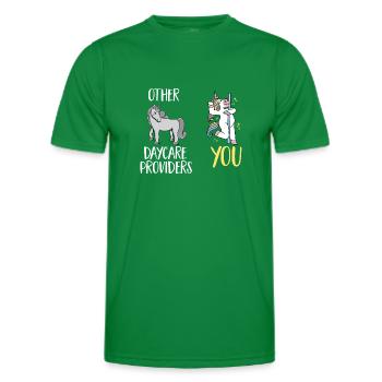 Childcare Teacher Educator - Men's Functional T-Shirt - kelly green - Front - AI Model Male 178 dark (178cm)