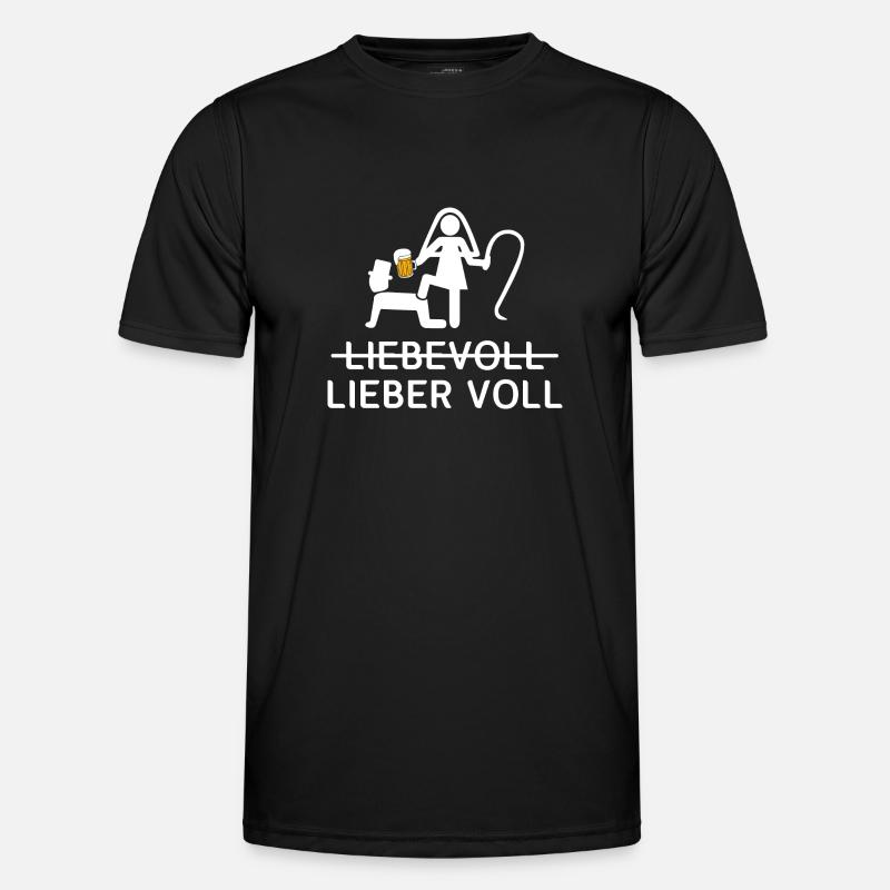 Lovingly Prefer Full Groups - Men's Functional T-Shirt - black