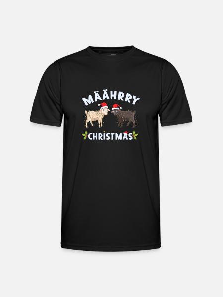 Christmas sheep Christmas - Men's Functional T-Shirt - black