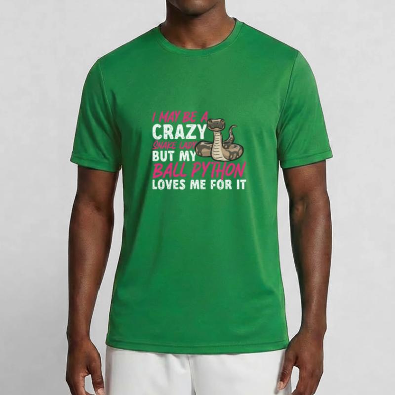 Ball Python Schlange Königspython Männer Funktions-T-Shirt