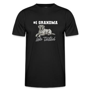 Silver Labrador Retriever Silver Lab - Men's Functional T-Shirt - black - Front - AI Model Male 178 dark (178cm)