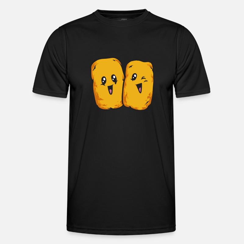 Chicken Nugget Lover Chicken Nuggets - Men's Functional T-Shirt - black