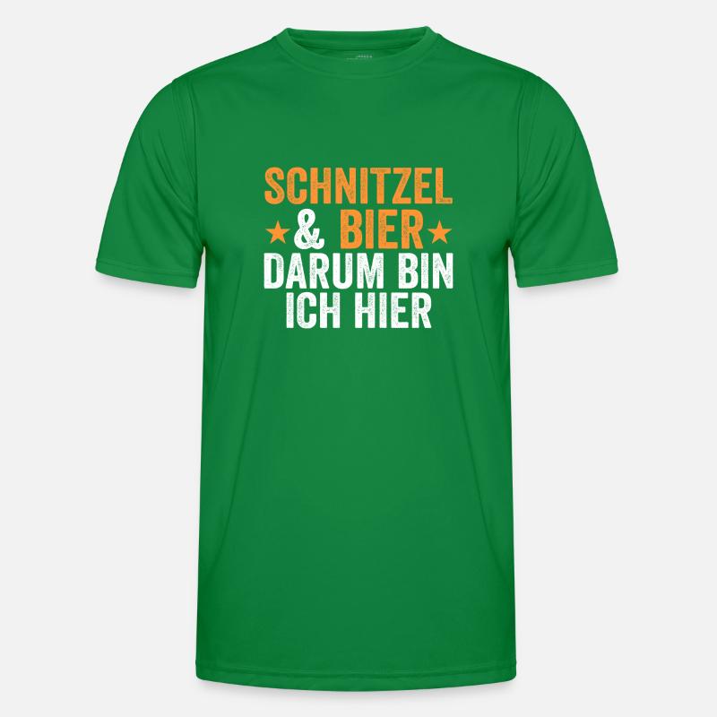 Schnitzel & Bier Wiener Fleischesser Geschenk Männer Funktions-T-Shirt