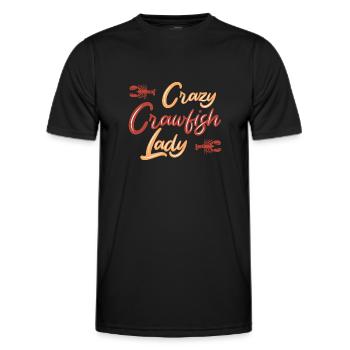 Langusten Languste - Männer Funktions-T-Shirt - Schwarz - Vorne - AI Model Male 178 dark (178cm)