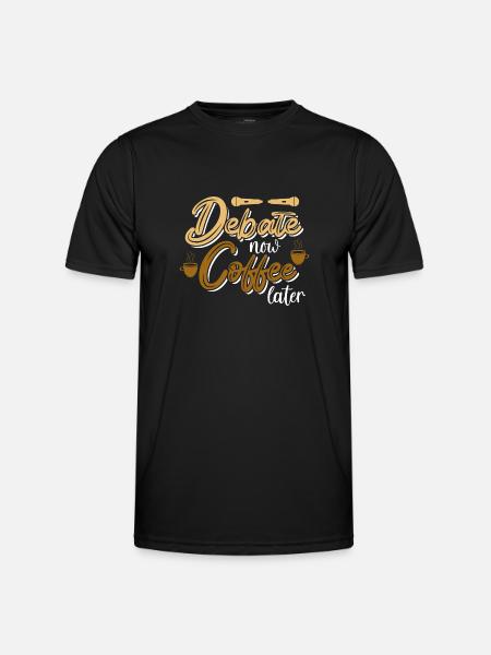 Debating Debate Arguing - Men's Functional T-Shirt - black