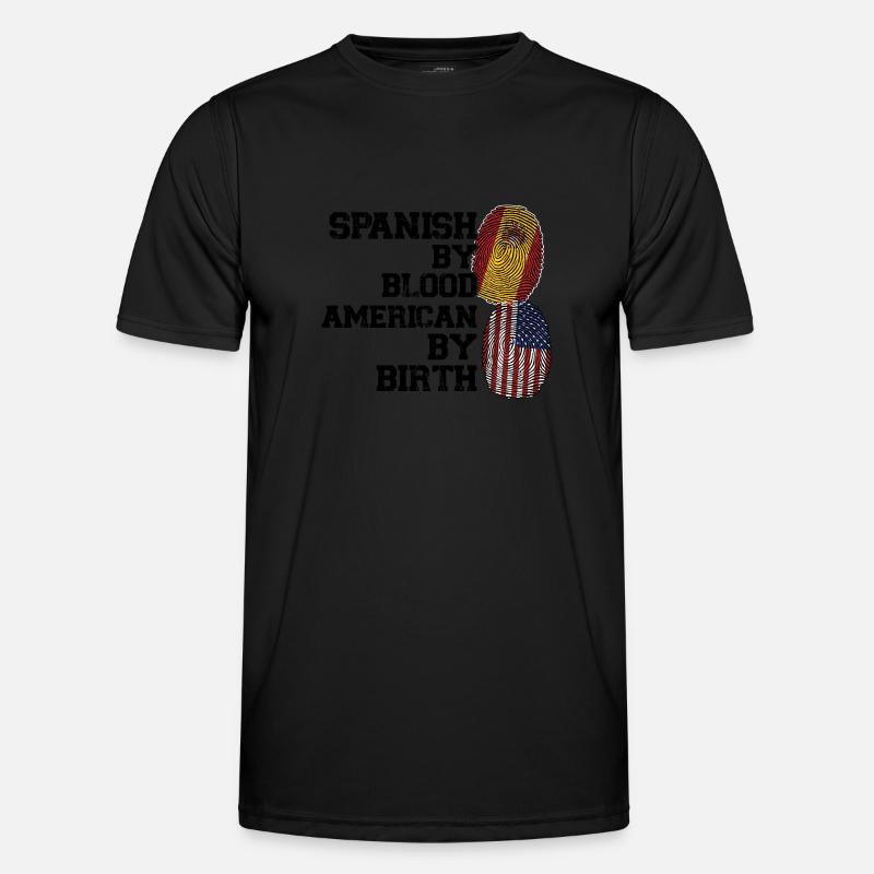 Spanisch Spanien Spanische Wurzeln Geschenk - Männer Funktions-T-Shirt - Schwarz