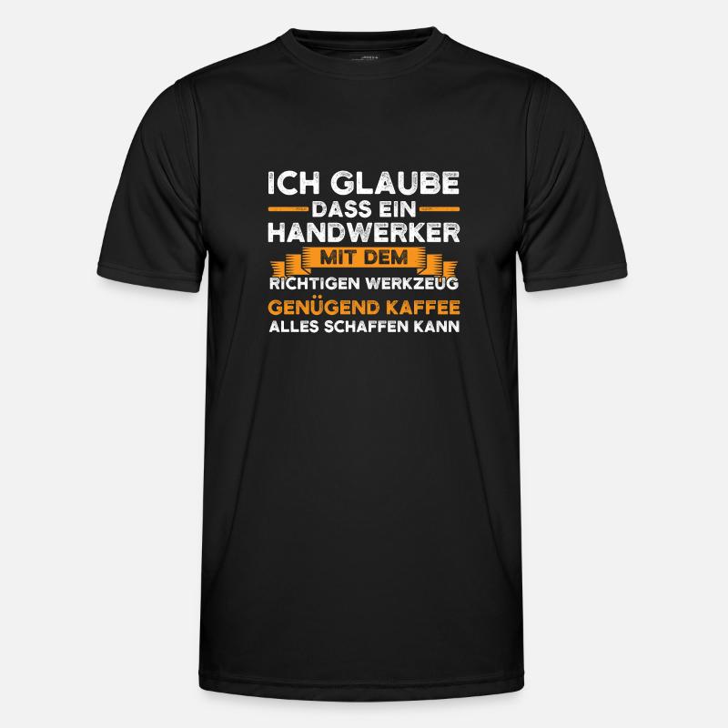 Handwerker Beruf Handwerk Geschenk - Männer Funktions-T-Shirt - Schwarz