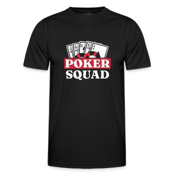 Poker Poker Joueurs Poker - T-shirt sport Homme - noir - Devant - AI Model Male 178 dark (178cm)