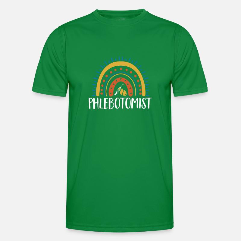 Phlebotomie Blutabnahme Blut Krankenschwester Männer Funktions-T-Shirt
