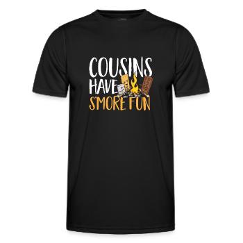 S'more Campfire Marshmallow Camping - T-shirt sport Homme - noir - Devant - AI Model Male 178 dark (178cm)