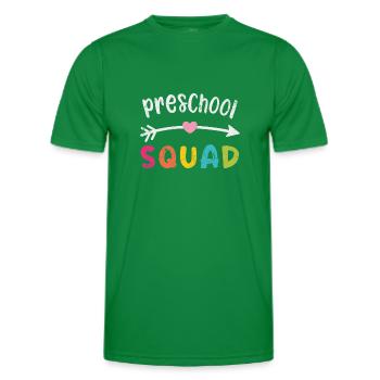 SCHULKIND EINSCHULUNG SCHULANFANG SCHULE SPRÜCHE - Männer Funktions-T-Shirt - Kelly Green - Vorne - AI Model Male 178 dark (178cm)