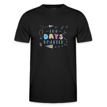 100 Days Of School - Men's Functional T-Shirt - black - Front - AI Model Male 178 dark (178cm)