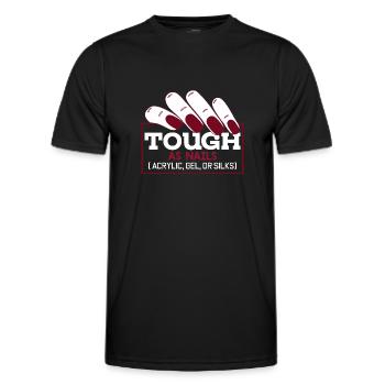 Nail Tech Nail Tech Tough As Nails - Men's Functional T-Shirt - black - Front - AI Model Male 178 dark (178cm)