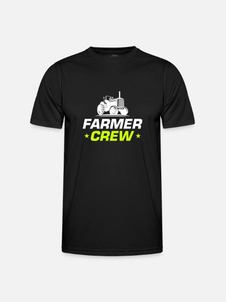 Tracteur Bauer Farmer Crew - T-shirt sport Homme - noir