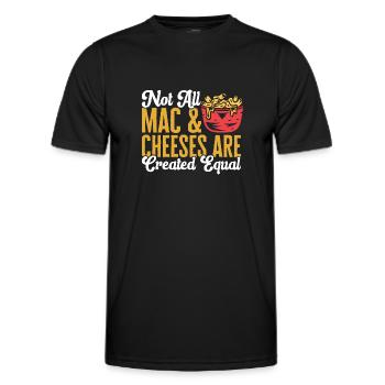 Makkaroni Käse Liebhaber Mac And Cheese - Männer Funktions-T-Shirt - Schwarz - Vorne - AI Model Male 178 dark (178cm)