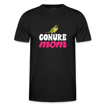 Molinasittich Papagei Vogel Sittich - Männer Funktions-T-Shirt - Schwarz - Vorne - AI Model Male 178 dark (178cm)