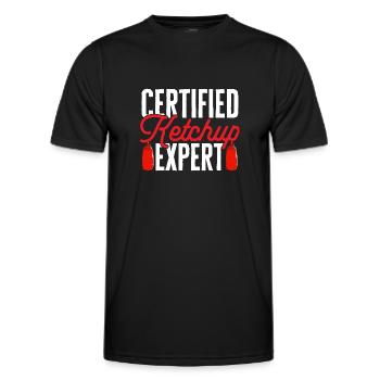 Ketchup Ketchup à la tomate - T-shirt sport Homme - noir - Devant - AI Model Male 178 dark (178cm)