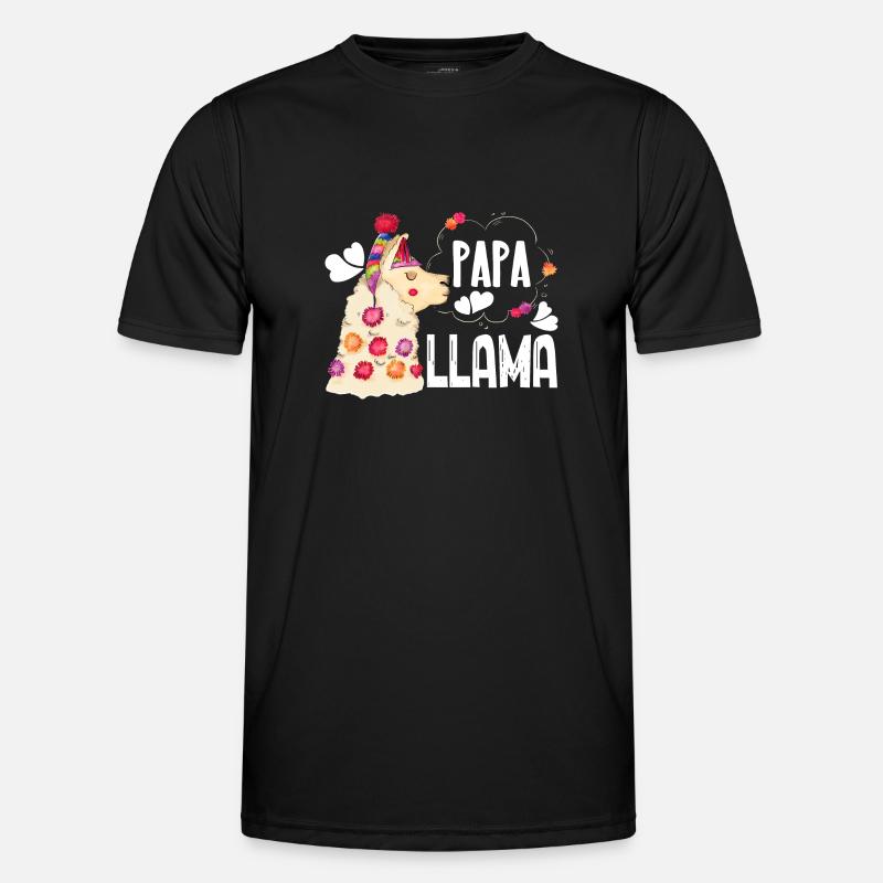 Llama Papa Llama Men's Functional T-Shirt