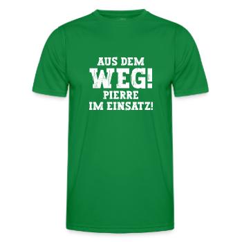 Pierre Lustiger Spruch Vorname Name Pierre - Männer Funktions-T-Shirt - Kelly Green - Vorne - AI Model Male 178 dark (178cm)