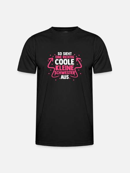 Geschwister Schwestern Schwester - Männer Funktions-T-Shirt - Schwarz