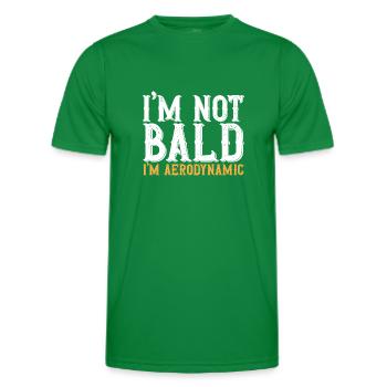 Bald Head Baldness Beard Bald Head - Men's Functional T-Shirt - kelly green - Front - AI Model Male 178 dark (178cm)