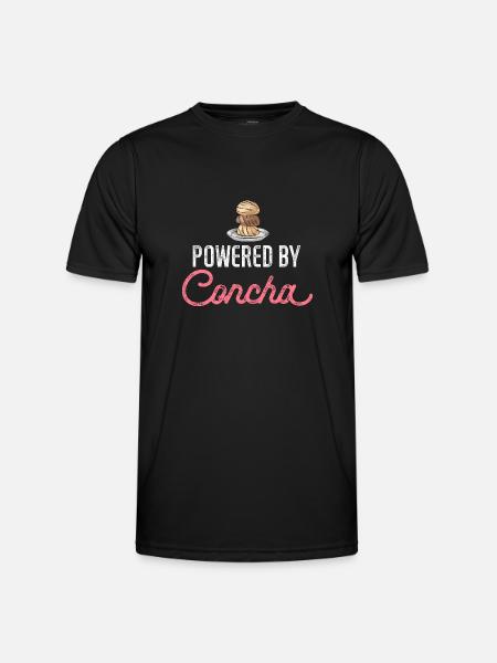 Concha Hispanic Mexican Pan Dulce - Men's Functional T-Shirt - black