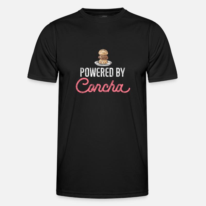 Concha Hispanic Mexican Pan Dulce - Men's Functional T-Shirt - black