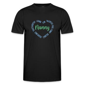 Nanny Babysitter Childminder - Men's Functional T-Shirt - black - Front - AI Model Male 178 dark (178cm)