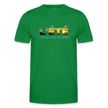 L'été tous les jours - T-shirt sport Homme - vert - Devant - AI Model Male 178 dark (178cm)