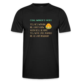 Mineurs de mines - T-shirt sport Homme - noir - Devant - AI Model Male 178 dark (178cm)