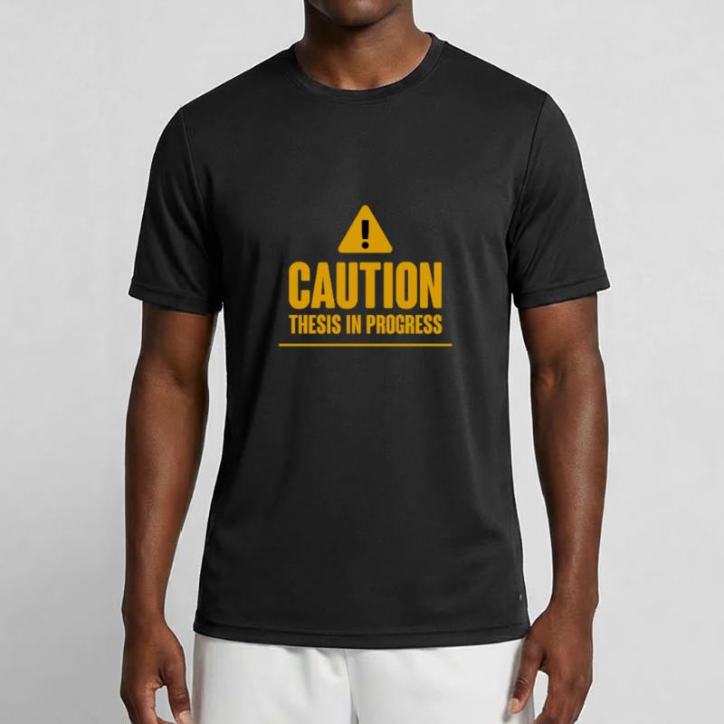 Caution Thesis In Progress 2 Men's Functional T-Shirt
